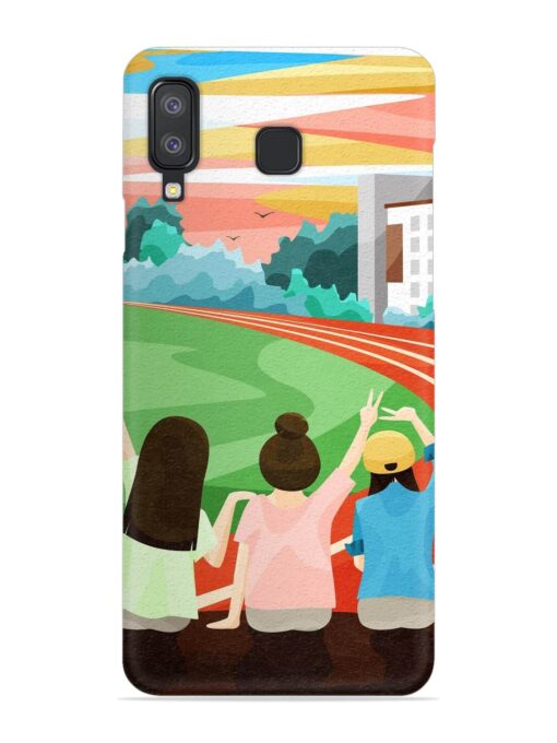 School Playground Snap Case for Samsung Galaxy A8 Star Zapvi