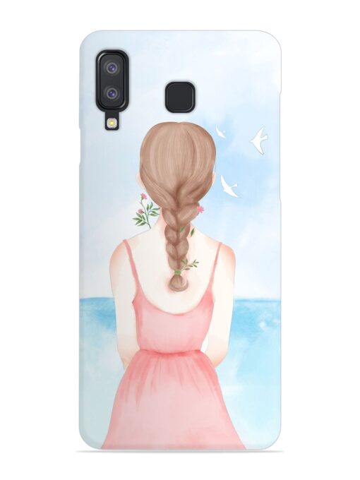 Watercolor Girl Vector Snap Case for Samsung Galaxy A8 Star Zapvi