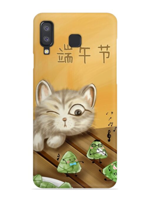 Cat Scorpion Dancing Snap Case for Samsung Galaxy A8 Star Zapvi