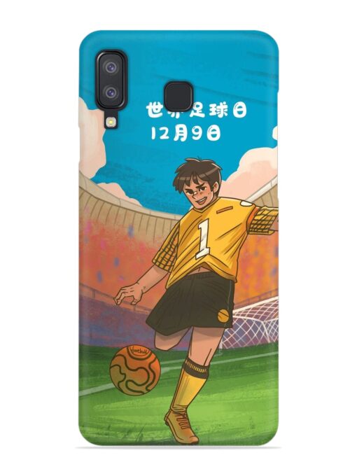 Soccer Kick Snap Case for Samsung Galaxy A8 Star Zapvi