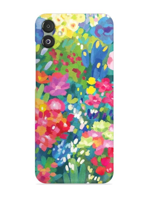 Watercolor Flower Art Snap Case for Samsung Galaxy F14 (5G) Zapvi