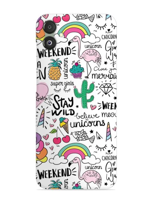 Unicorn Ice Cream Snap Case for Samsung Galaxy F14 (5G) Zapvi