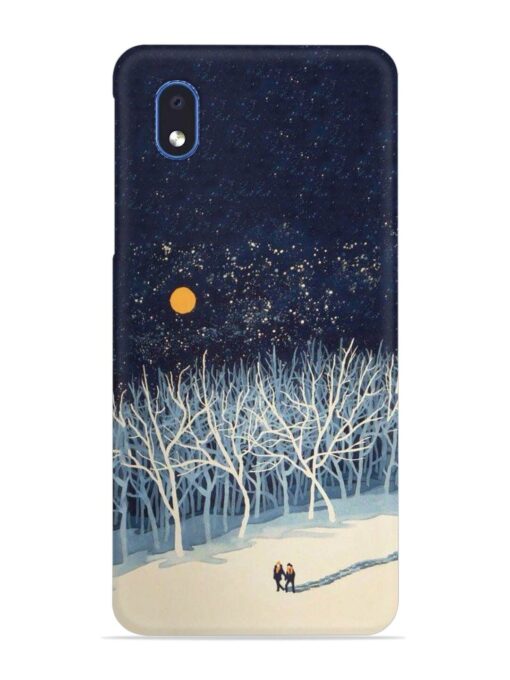 Full Moon Snowshoe Tour Snap Case for Samsung Galaxy M01 Core Zapvi