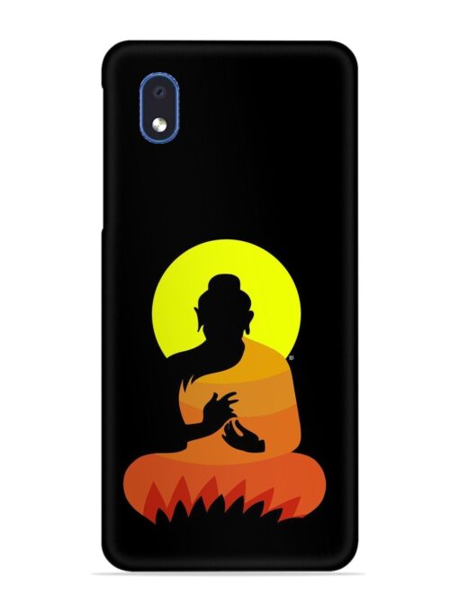 Buddha Art Black Snap Case for Samsung Galaxy M01 Core Zapvi