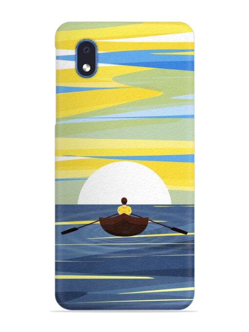 Rowing Person Ferry Paddle Snap Case for Samsung Galaxy M01 Core Zapvi