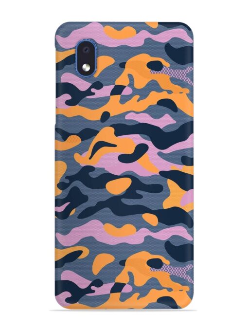 Camouflage Army Military English Orange Art Snap Case for Samsung Galaxy M01 Core Zapvi