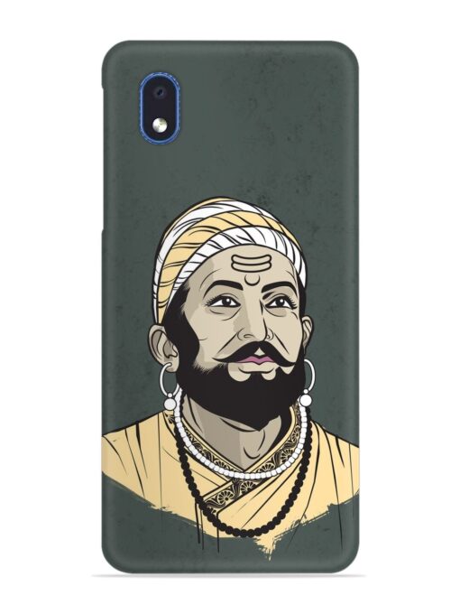 Shivaji Maharaj Vector Art Snap Case for Samsung Galaxy M01 Core Zapvi