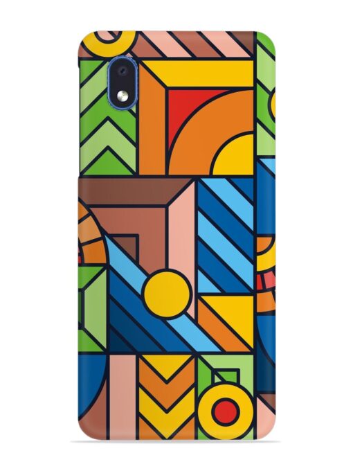 Colorful Geometric Snap Case for Samsung Galaxy M01 Core Zapvi