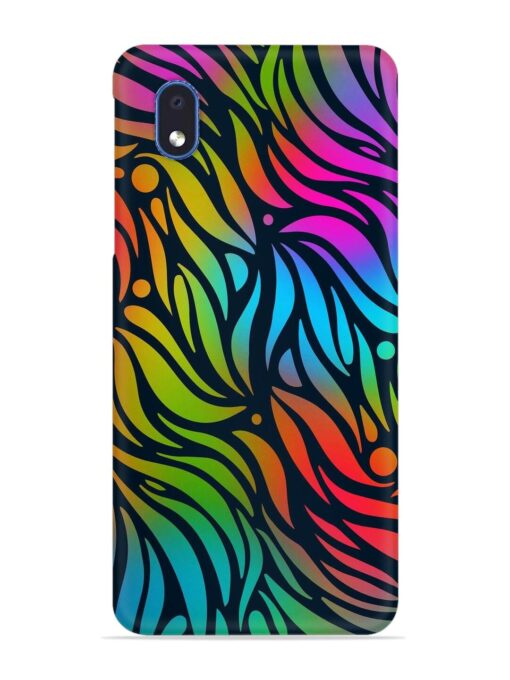 Abstract Leaf Design Snap Case for Samsung Galaxy M01 Core Zapvi