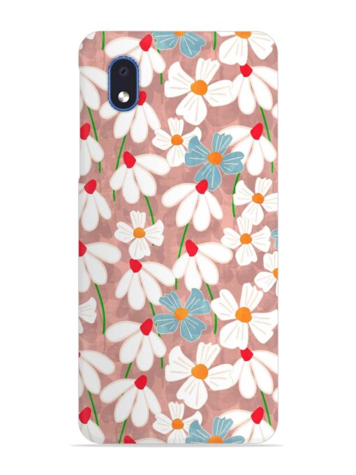 Abstract Petal Flowers Snap Case for Samsung Galaxy M01 Core Zapvi