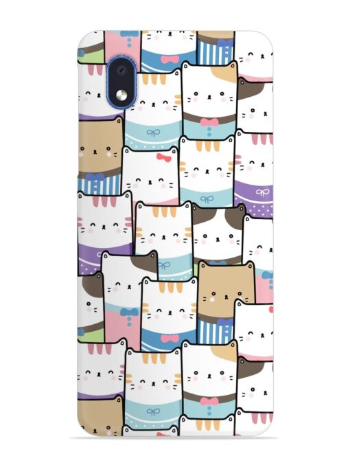 Cute Adorable Cat Snap Case for Samsung Galaxy M01 Core Zapvi