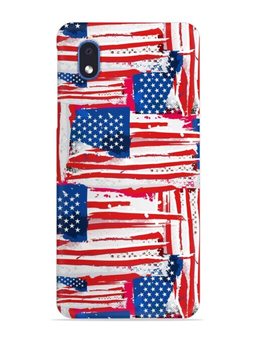 Usa Flag Seamless Snap Case for Samsung Galaxy M01 Core Zapvi