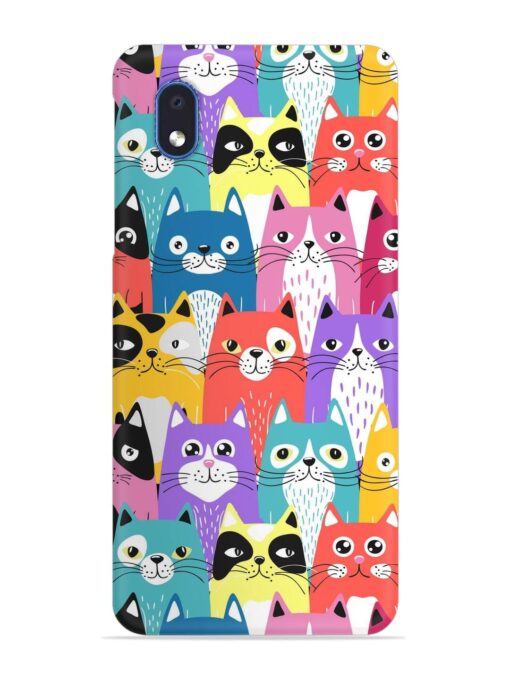 Funny Cartoon Cats Snap Case for Samsung Galaxy M01 Core Zapvi