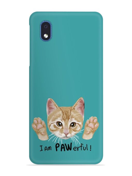 Typography Slogan Cat Snap Case for Samsung Galaxy M01 Core Zapvi