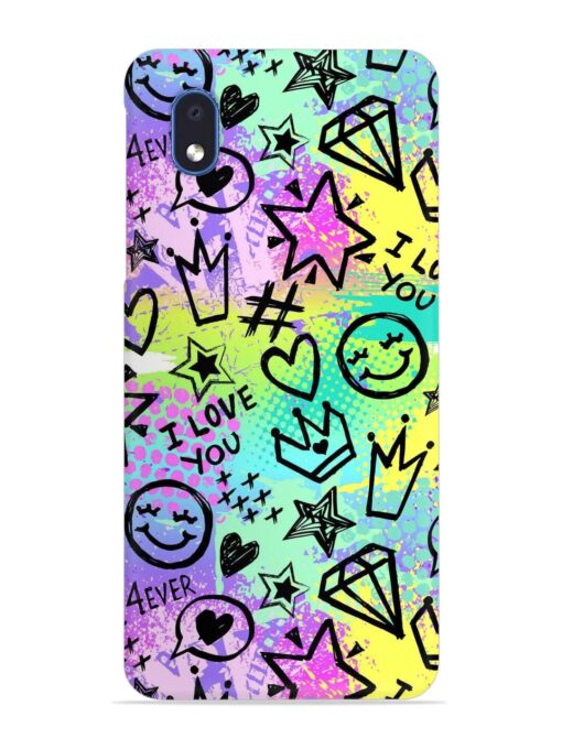 Bright Seamless Pattern Snap Case for Samsung Galaxy M01 Core Zapvi