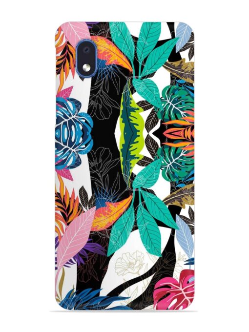 Floral Pattern Bright Snap Case for Samsung Galaxy M01 Core Zapvi