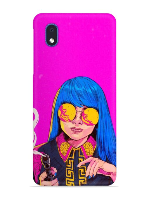 Aesthetic Anime Girl Snap Case for Samsung Galaxy M01 Core Zapvi