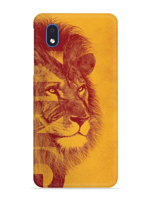 Gold Lion Crown Art Snap Case for Samsung Galaxy M01 Core Zapvi