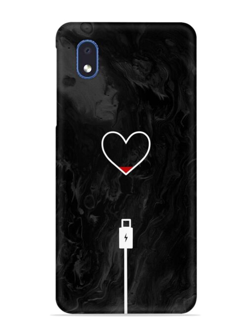 Heart Charging Vector Snap Case for Samsung Galaxy M01 Core Zapvi