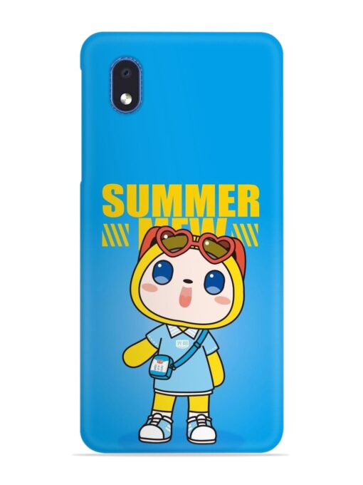 Summer Mew Cartoon Snap Case for Samsung Galaxy M01 Core Zapvi