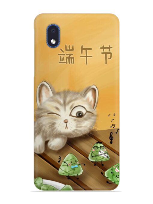 Cat Scorpion Dancing Snap Case for Samsung Galaxy M01 Core Zapvi