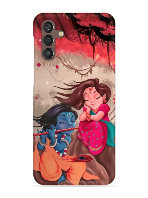 Radhe Krishna Water Art Snap Case for Samsung Galaxy M13 (4G) Zapvi