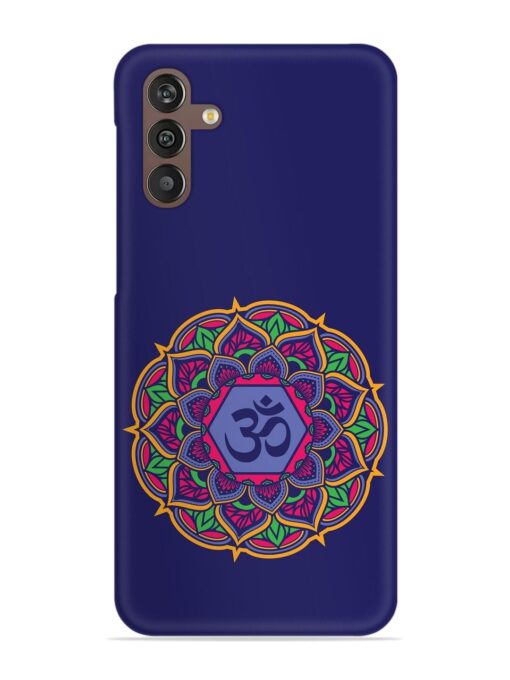 Om Mandala Art Blue Snap Case for Samsung Galaxy M13 (4G) Zapvi