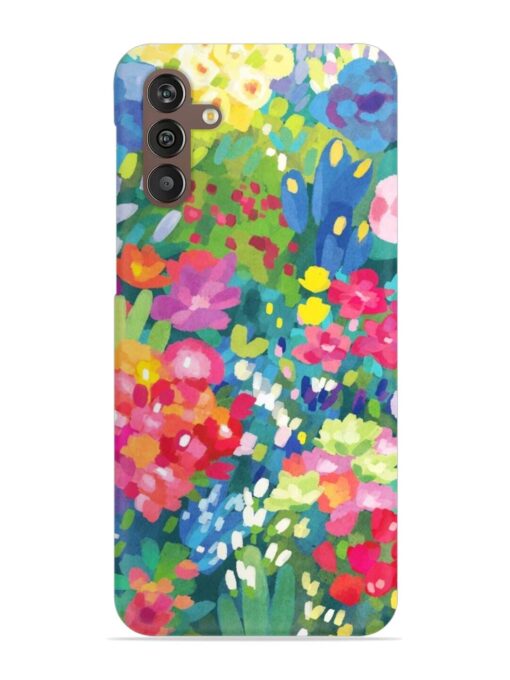 Watercolor Flower Art Snap Case for Samsung Galaxy M13 (4G) Zapvi