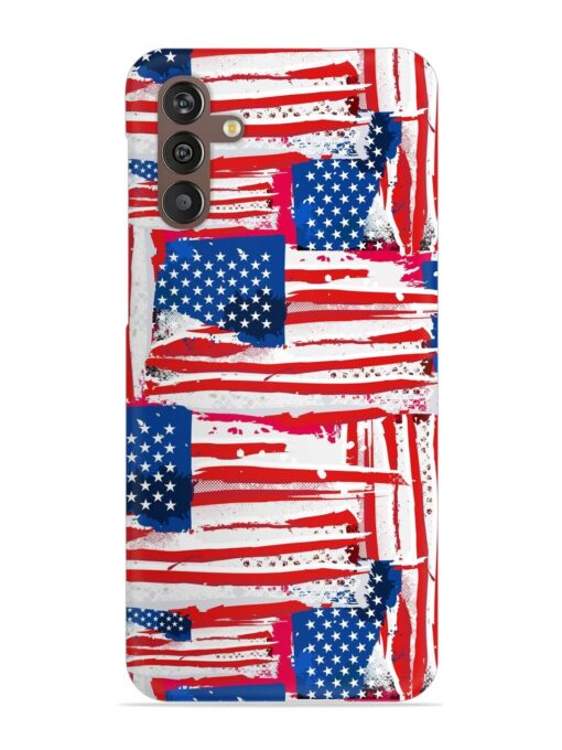 Usa Flag Seamless Snap Case for Samsung Galaxy M13 (4G) Zapvi