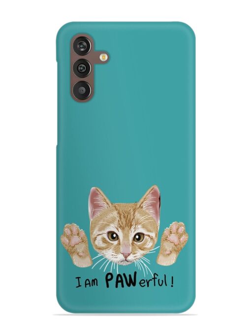 Typography Slogan Cat Snap Case for Samsung Galaxy M13 (4G) Zapvi