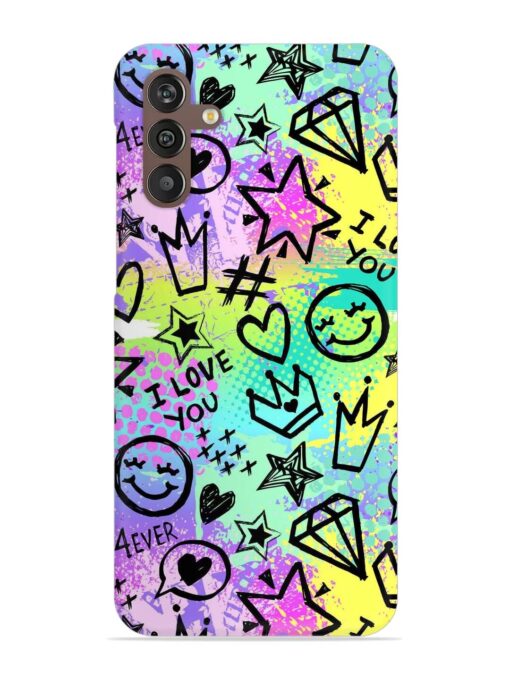 Bright Seamless Pattern Snap Case for Samsung Galaxy M13 (4G) Zapvi