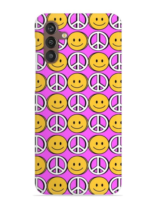 Smiley Face Peace Snap Case for Samsung Galaxy M13 (4G) Zapvi