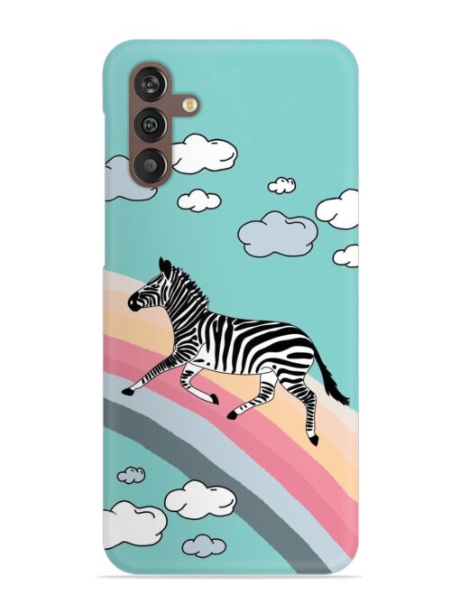 Running Zebra Snap Case for Samsung Galaxy M13 (4G) Zapvi