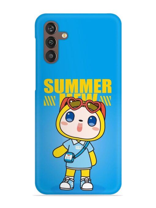 Summer Mew Cartoon Snap Case for Samsung Galaxy M13 (4G) Zapvi