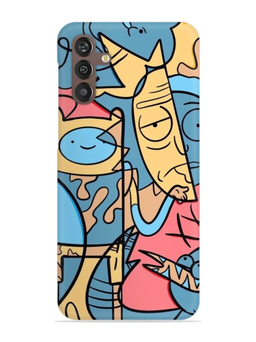 Silly Face Doodle Snap Case for Samsung Galaxy M13 (4G) Zapvi