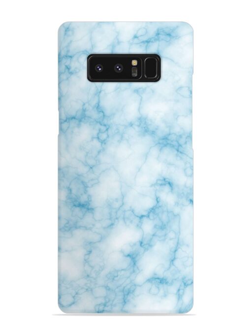 Blue White Natural Marble Snap Case for Samsung Galaxy Note 8 Zapvi