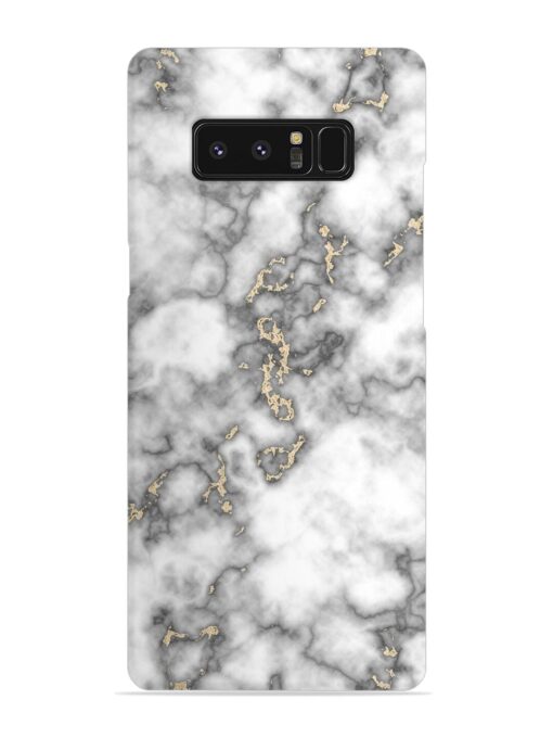 Gray And Gold Marble Snap Case for Samsung Galaxy Note 8 Zapvi