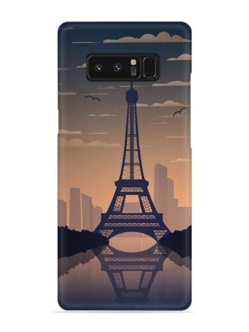 France Paris Eiffel Tower Gradient Snap Case for Samsung Galaxy Note 8 Zapvi