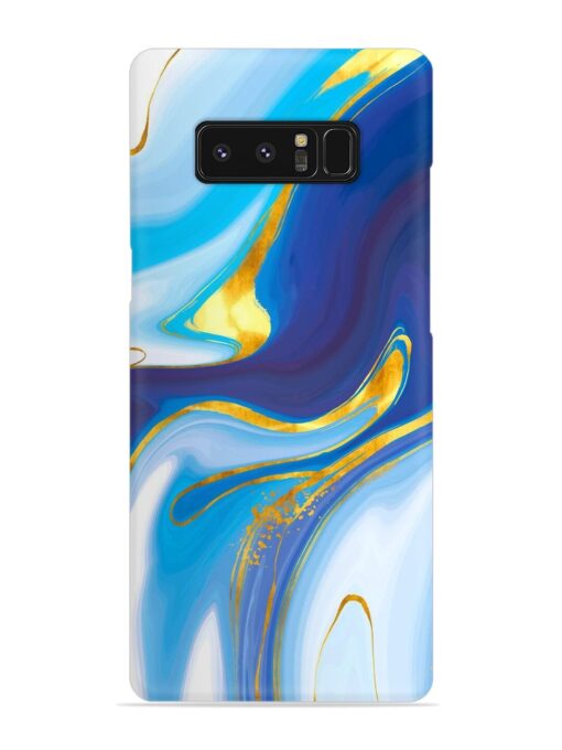 Watercolor Background With Golden Foil Snap Case for Samsung Galaxy Note 8 Zapvi