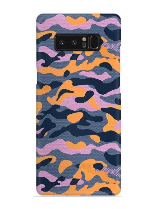 Camouflage Army Military English Orange Art Snap Case for Samsung Galaxy Note 8 Zapvi