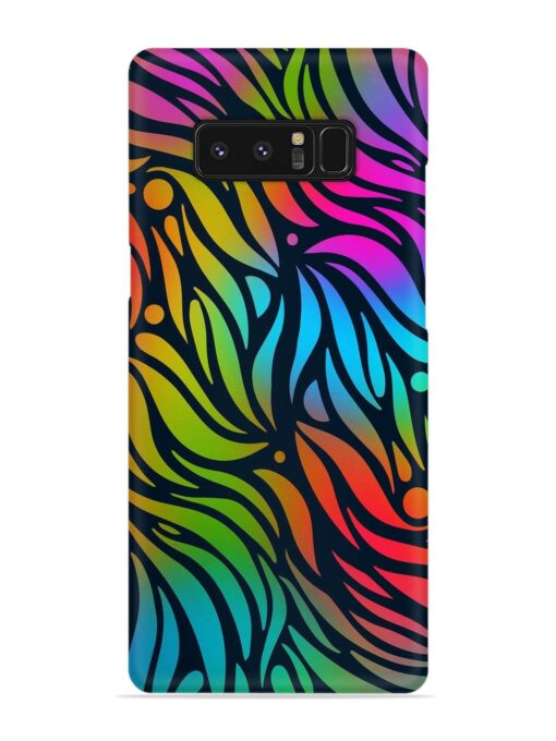 Abstract Leaf Design Snap Case for Samsung Galaxy Note 8 Zapvi