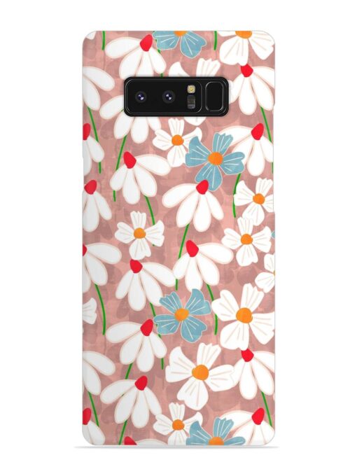 Abstract Petal Flowers Snap Case for Samsung Galaxy Note 8 Zapvi