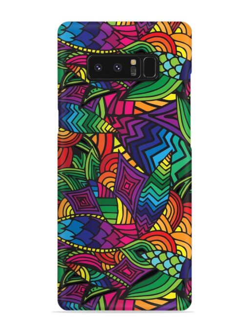 Abstract Multicolor Seamless Snap Case for Samsung Galaxy Note 8 Zapvi