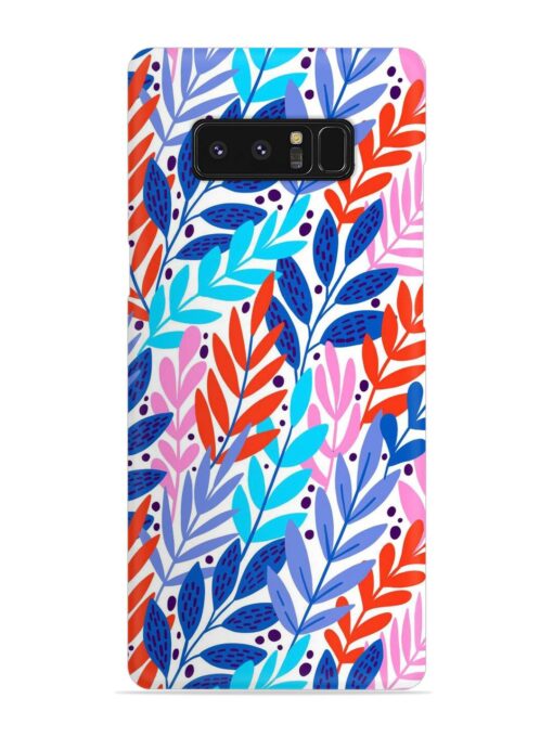 Bright Floral Tropical Snap Case for Samsung Galaxy Note 8 Zapvi