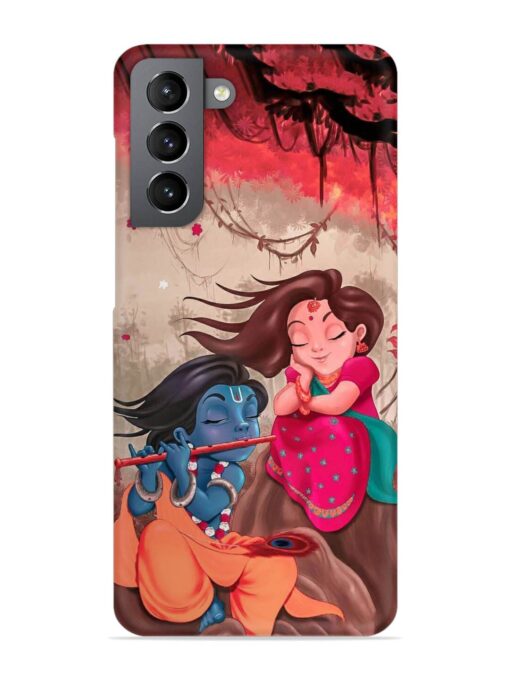 Radhe Krishna Water Art Snap Case for Samsung Galaxy S21 Fe (5G) Zapvi