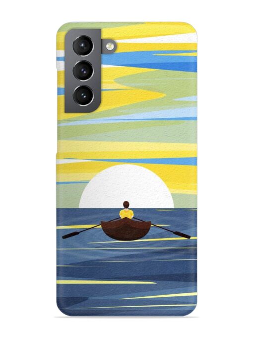 Rowing Person Ferry Paddle Snap Case for Samsung Galaxy S21 Fe (5G) Zapvi