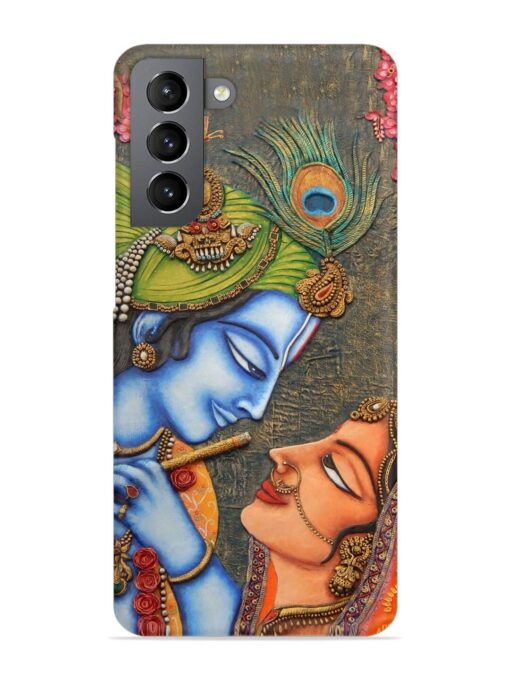 Lord Radha Krishna Flute Art Snap Case for Samsung Galaxy S21 Fe (5G) Zapvi