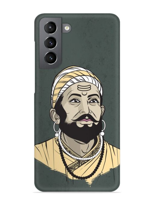 Shivaji Maharaj Vector Art Snap Case for Samsung Galaxy S21 Fe (5G) Zapvi