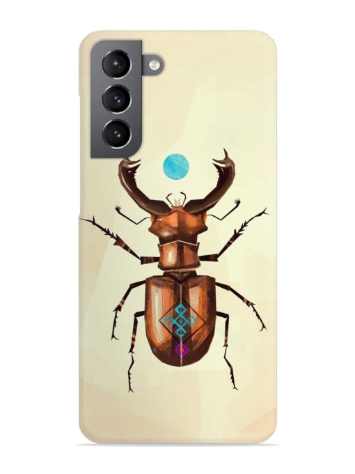 Stag Beetle Vector Snap Case for Samsung Galaxy S21 Fe (5G) Zapvi