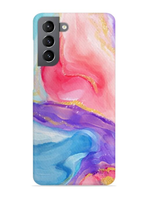 Watercolor Gradient Snap Case for Samsung Galaxy S21 Fe (5G) Zapvi